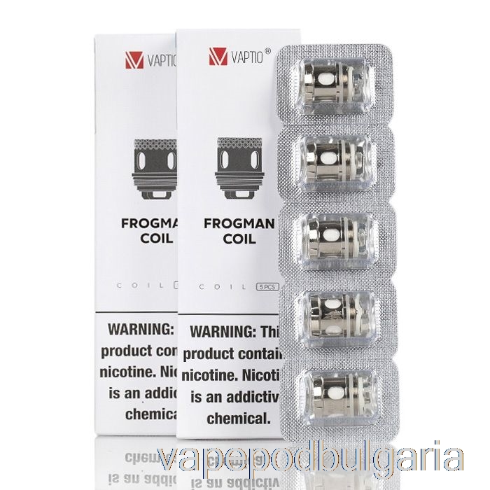 Vape 10000 Дръпки Vaptio Frogman Replacement Coils 0.2ohm Strip Coils